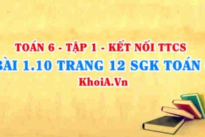 Bài 1.10 trang 12 SGK Toán 6 tập 1 Kết nối tri thức